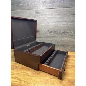 Eureka Pacific Silvercloth Silverware Flatware Chest with Drawer 15x11x6”